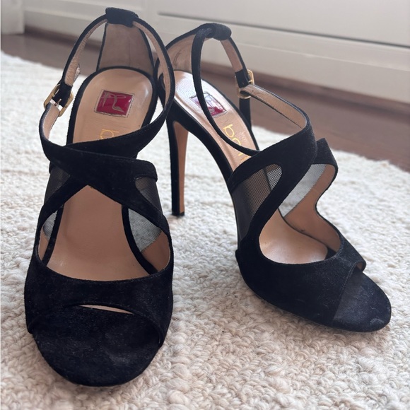 Ballin (Italian made) black sandal stilettos - Picture 4 of 4